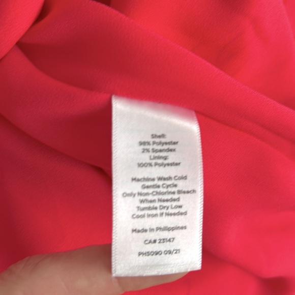 Talbots Floral Print Tie Waist Short Sleeve Dress - Picture 6 of 6